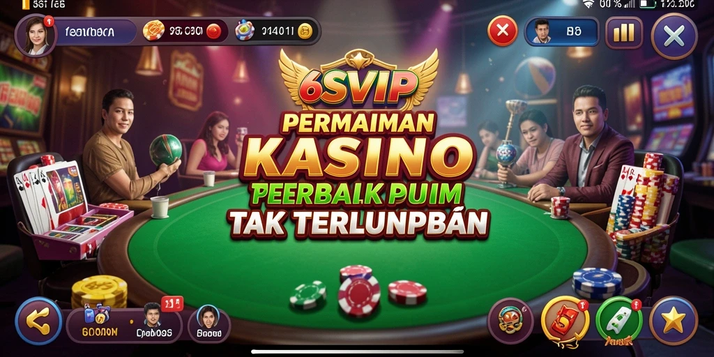 Gameplay seru dan menegangkan di aplikasi Kasino 6SVIP.