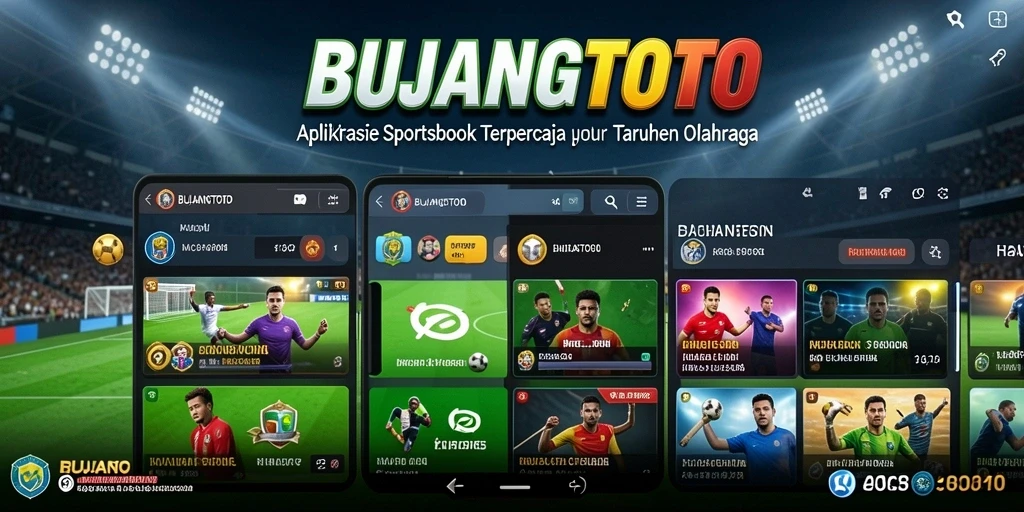 Screenshot utama BUJANGTOTO dengan tampilan antarmuka taruhan olahraga.