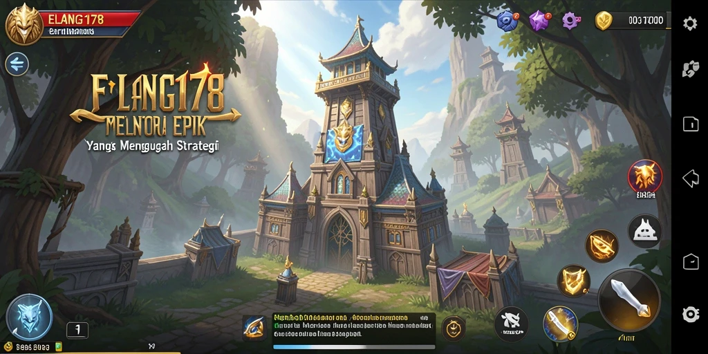 Tampilan menarik dari gameplay Tower Defense yang menegangkan.