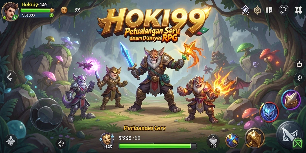 Gameplay RPG seru di HOKI99 dengan karakter unik.