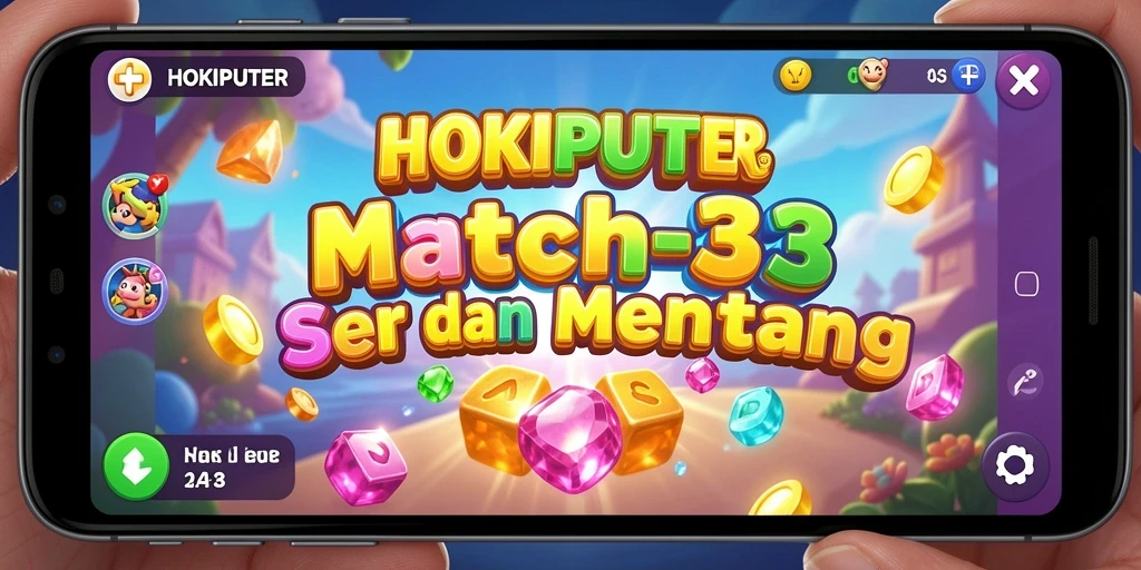 Gameplay HOKIPUTER yang menarik dalam kategori Match-3.