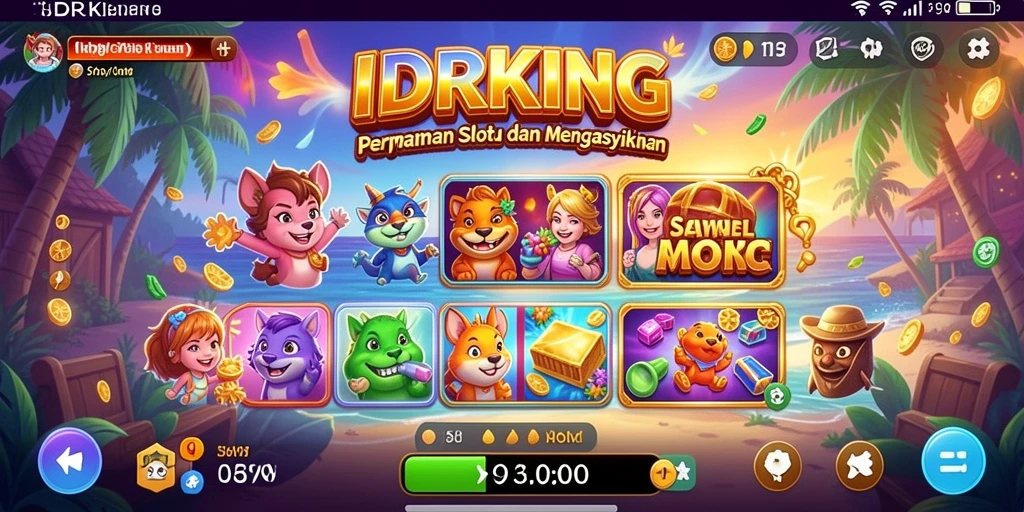 Tampilan gameplay seru dan mendebarkan di IDRKING.