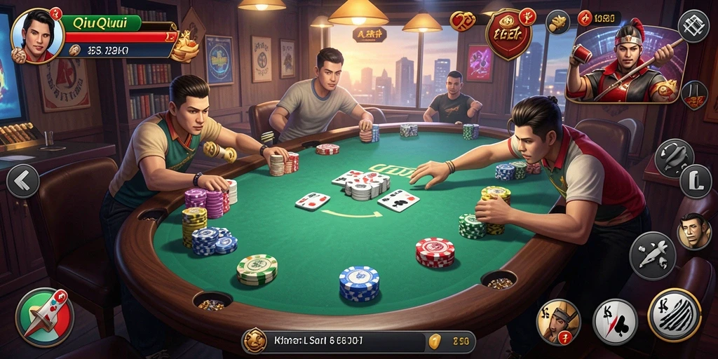 Tampilan gameplay seru dalam KKRP dengan teman-teman.