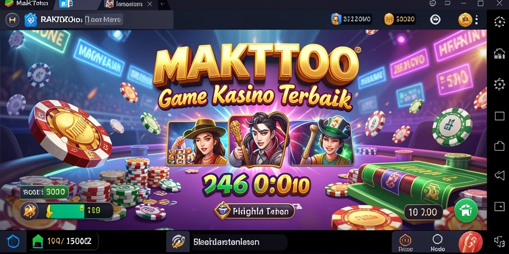 Tampilan gameplay seru dalam MAKTOTO, penuh warna dan interaksi.