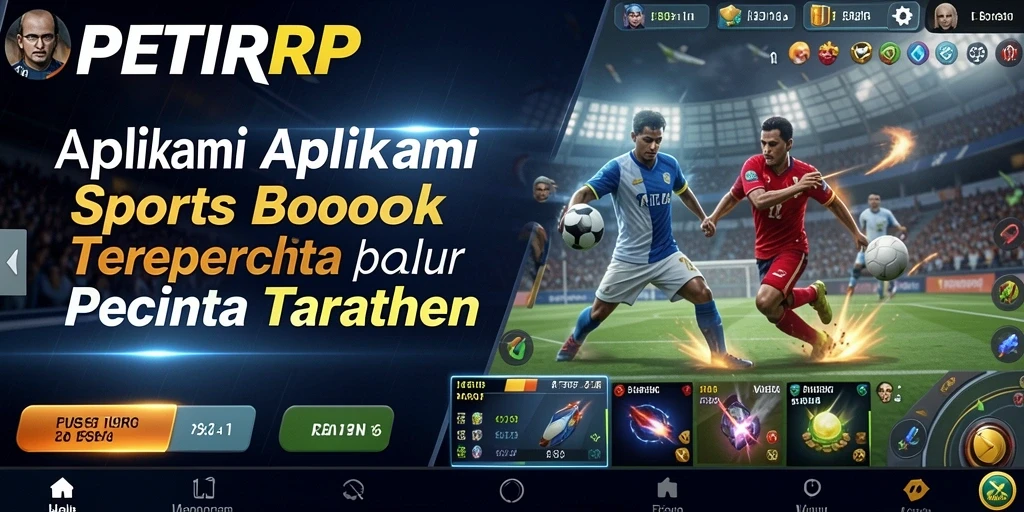 Tampilan interaktif gameplay dalam aplikasi Sportsbook PETIRRP.