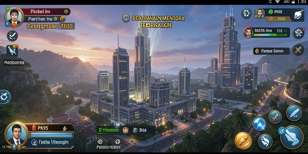 Gambaran menarik gameplay Tower Defense yang menegangkan di PK95.