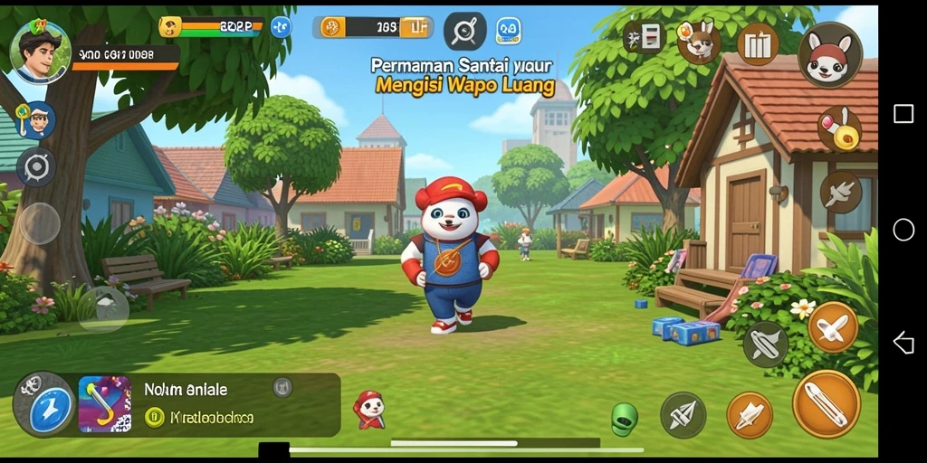 Screenshot menampilkan gameplay santai dan seru dari QQRP.