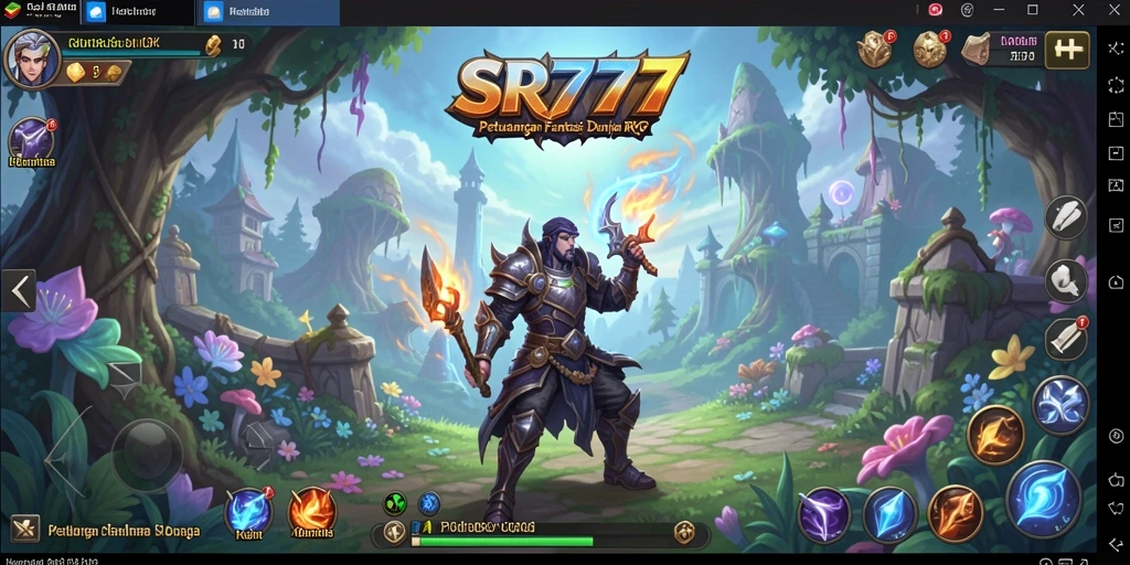 Tampilan utama gameplay SR777 yang memikat dan penuh aksi RPG.