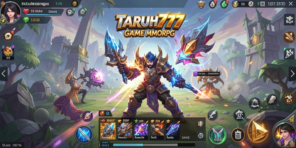 Tampilan gameplay TARUH777 yang mendebarkan dalam dunia MMORPG.