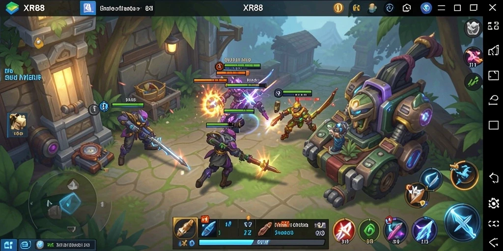 Tangkapan layar gameplay XR88 yang menampilkan aksi strategi yang mendebarkan.