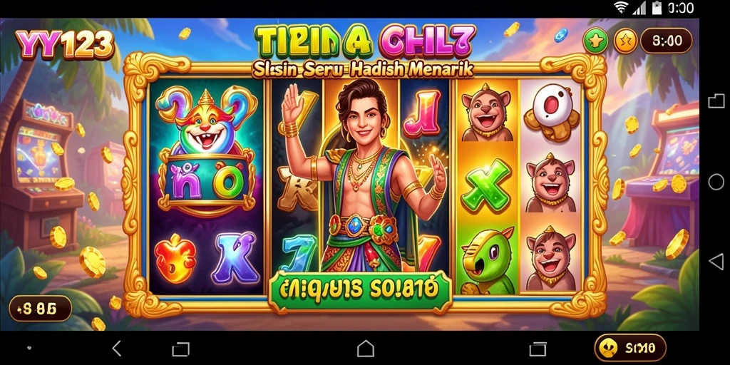 Gambaran seru gameplay mesin slot YY123 dengan banyak hadiah.